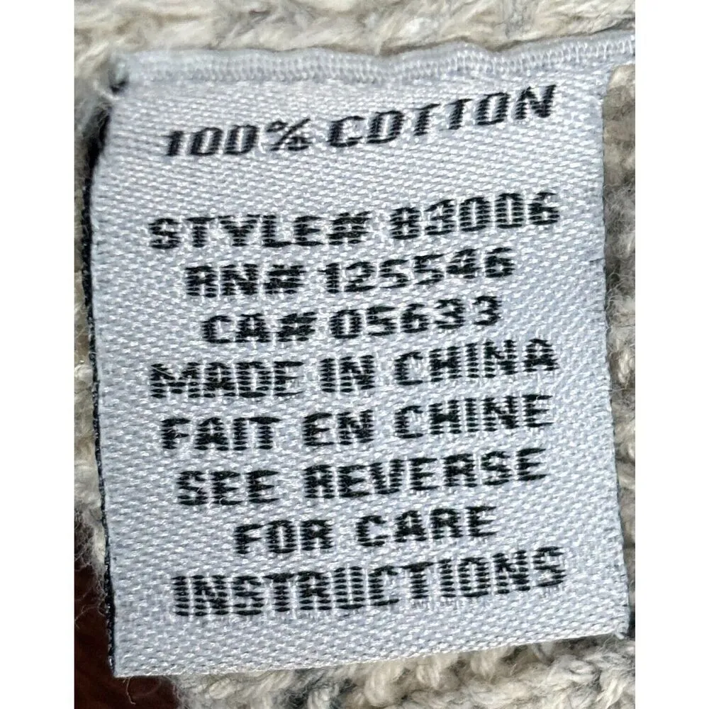 Habitat Clothes To Live In Sweater Size Small Tan Minimalist Neutral Artsy Cozy - Image 6