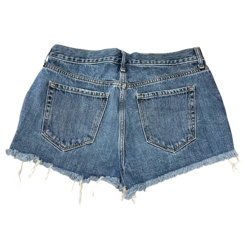 Old Navy boyfriend Jean Shorts embroidered stars Distressed Vintage Style - Image 4