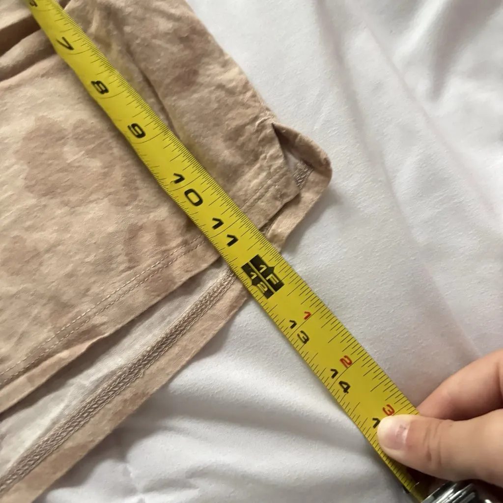 Colsie Beige Tan Camo Cotton Boxer Pajama Shorts Lounge Sleepwear Womens Small - Image 3