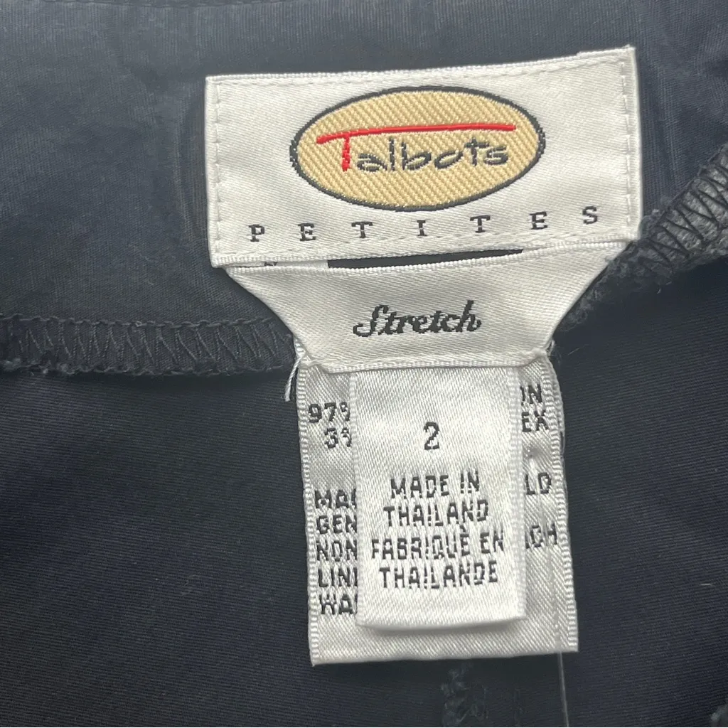 Talbots Black Cropped Pants. XS 2 - Image 5