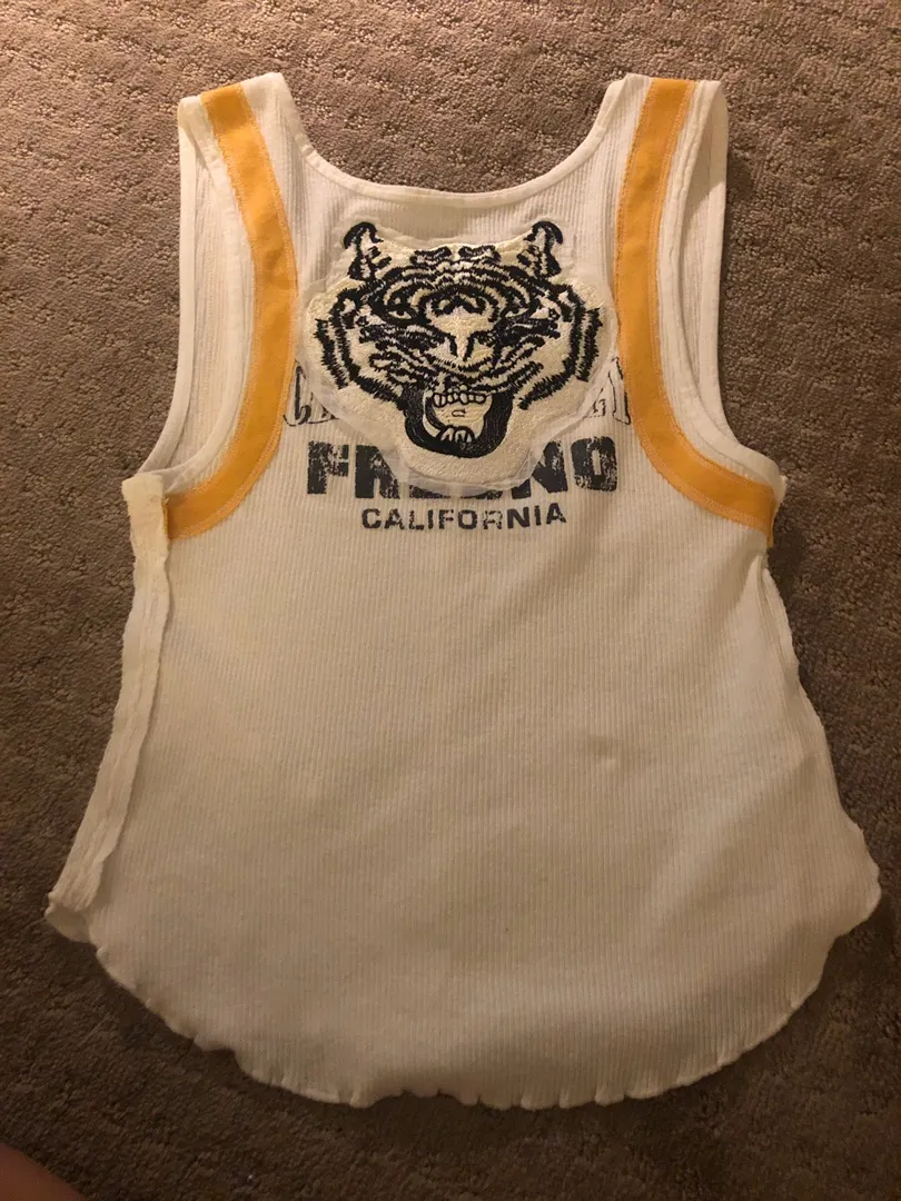 Free People Yellow & White Tiger Tank - Image 2