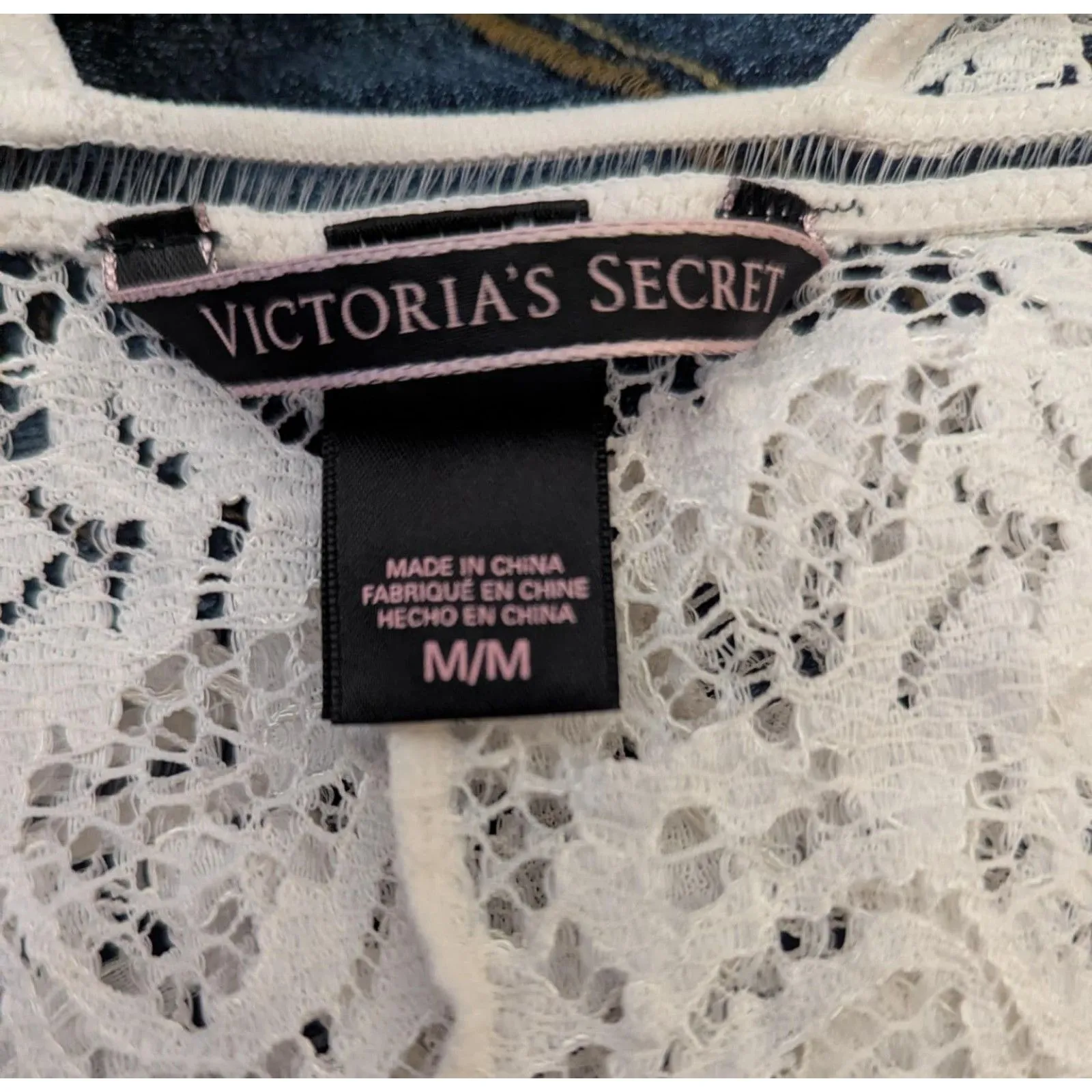 Victoria’s Secret White Floral Lace Coquette Romantic Bride Bodysuit Medium - Image 5