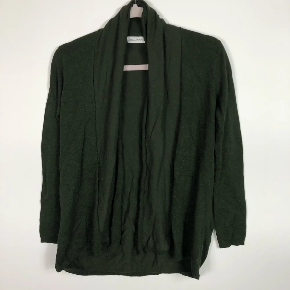 Zara knit green sweater‎ women’s size small - Image 6