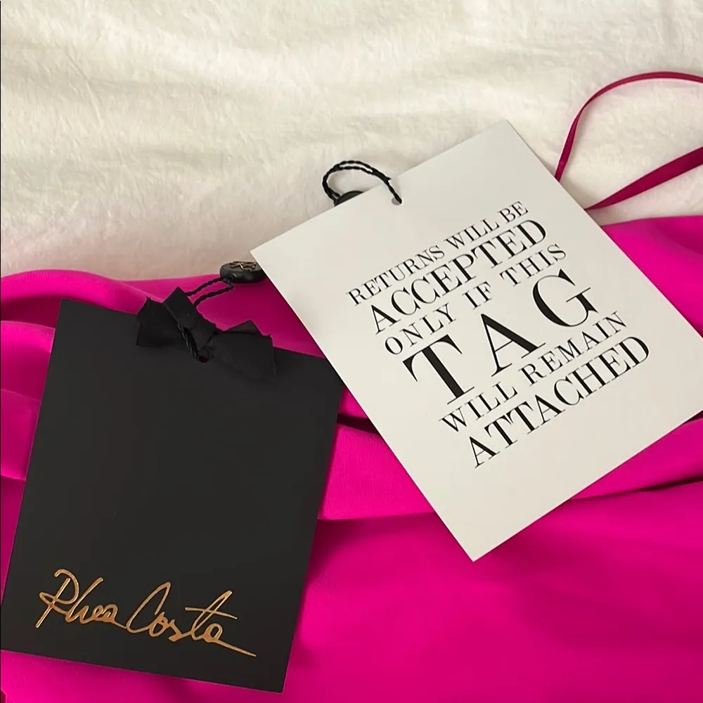 Rhea Costa One Shoulder Evening Gown Pink Size XL - Image 10