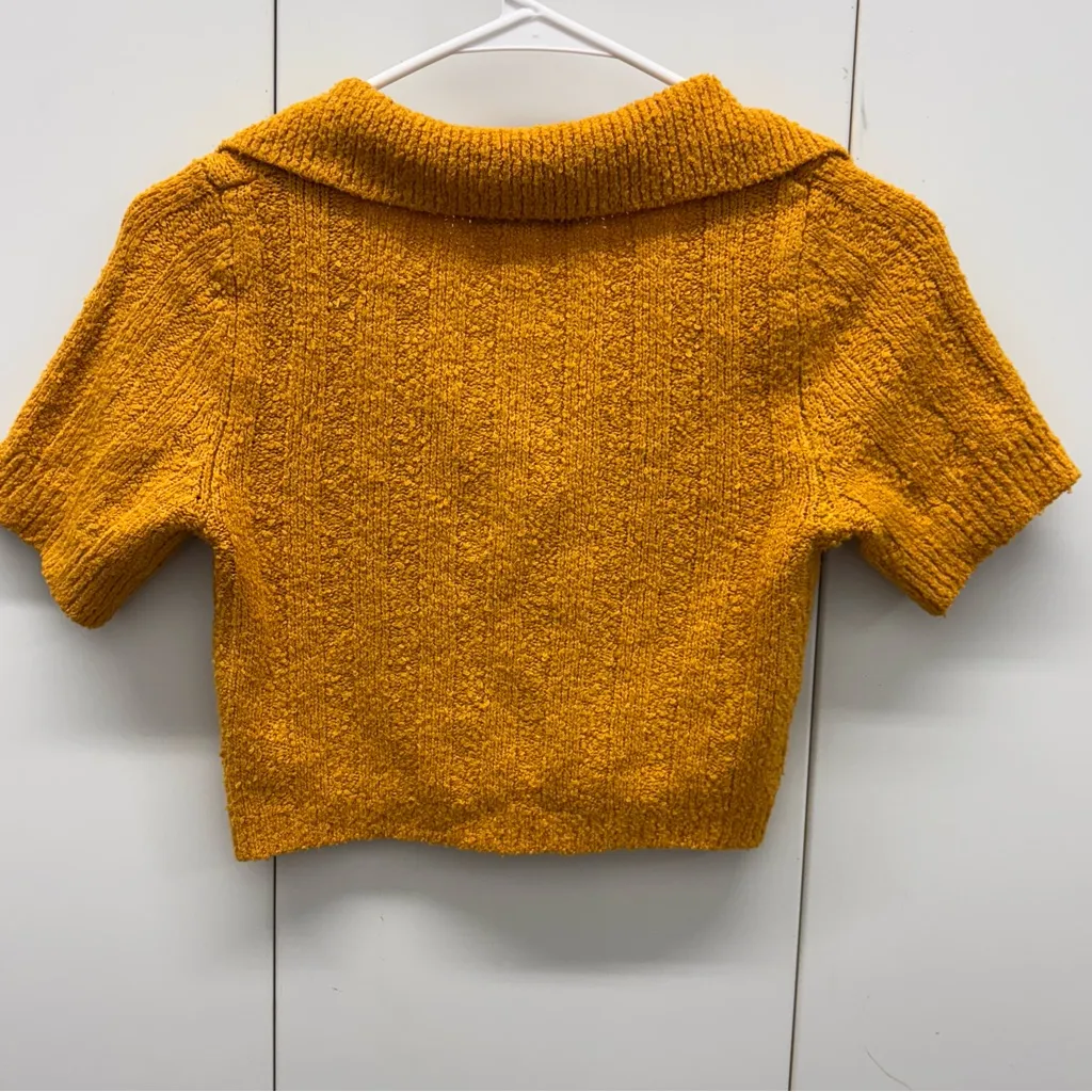 Urban Outfitters Sweater Crop Top Mustard Yellow Women’s Small - Image 3