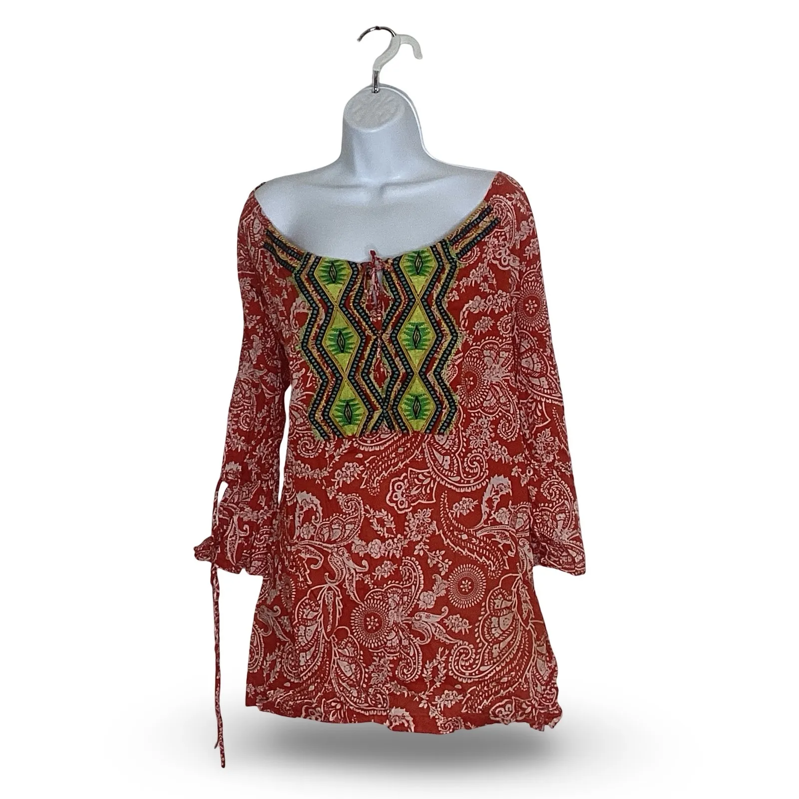 Ivy Jane Paisley Print Boho Top - Image 2