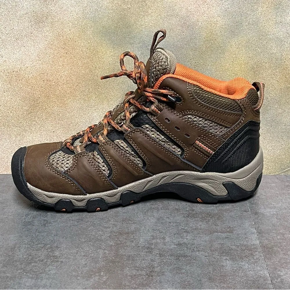 KEEN Koven Women's Waterproof Mid Hiking Boots Dark Earth/Arabesque Size 7.5M - Image 11