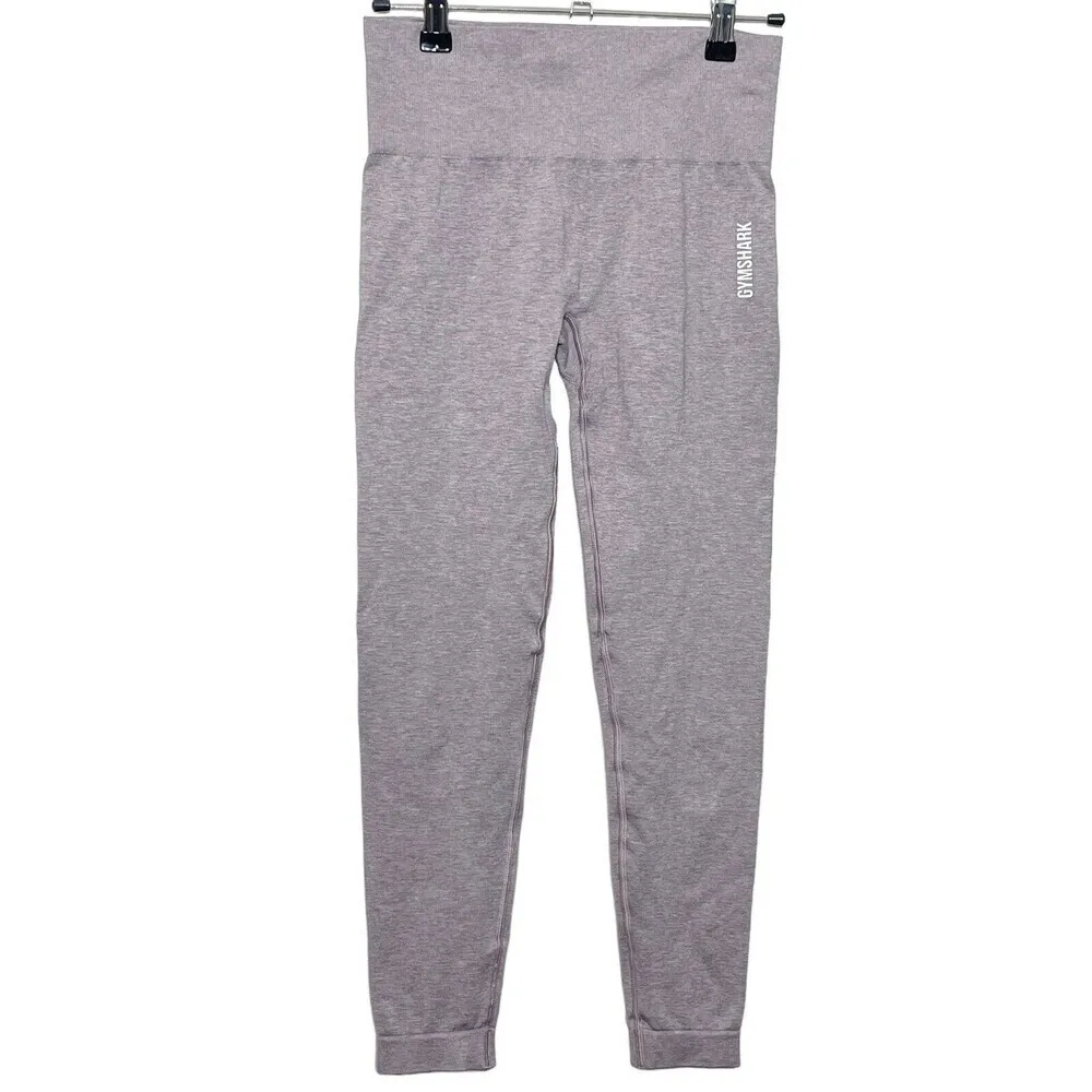 Gymshark Adapt Seamless Leggings Women’s Size Small Purple Lilac Pull On Ribbed - Image 2