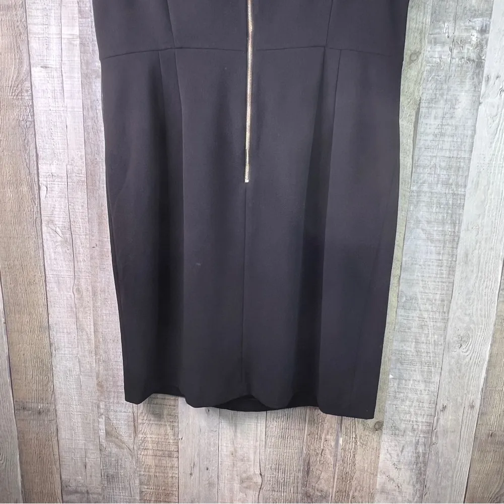 Tommy Hilfiger Size 18 Black Sequin Tie Sheath Sleeveless Dress Back Zipper - Image 11