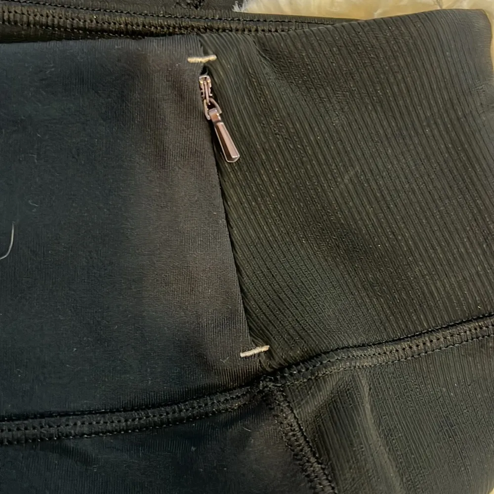 Calia Leggings with cuffed ankles 28” Color Black Size M 14” Waist GUC - Image 8