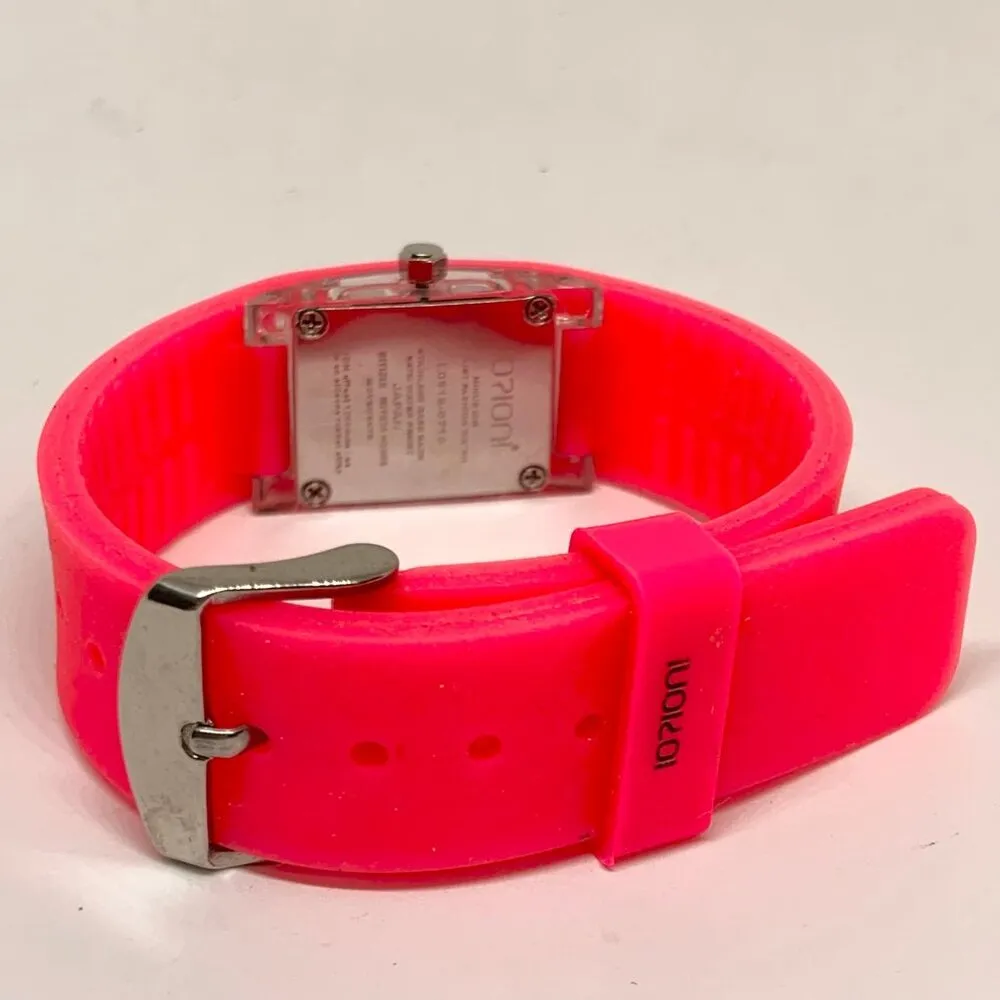 Minus ion watch women’s wrist watch Quartz analog WR hot pink color running - Image 4