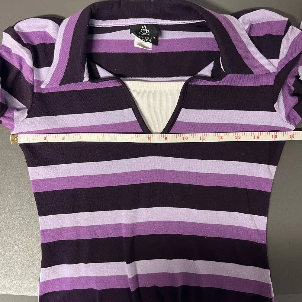 Vintage 2004 Anxiety Cafe Top Juniors Medium Preppy Grunge Mean Girls Retro Purple Size undefined - Image 5