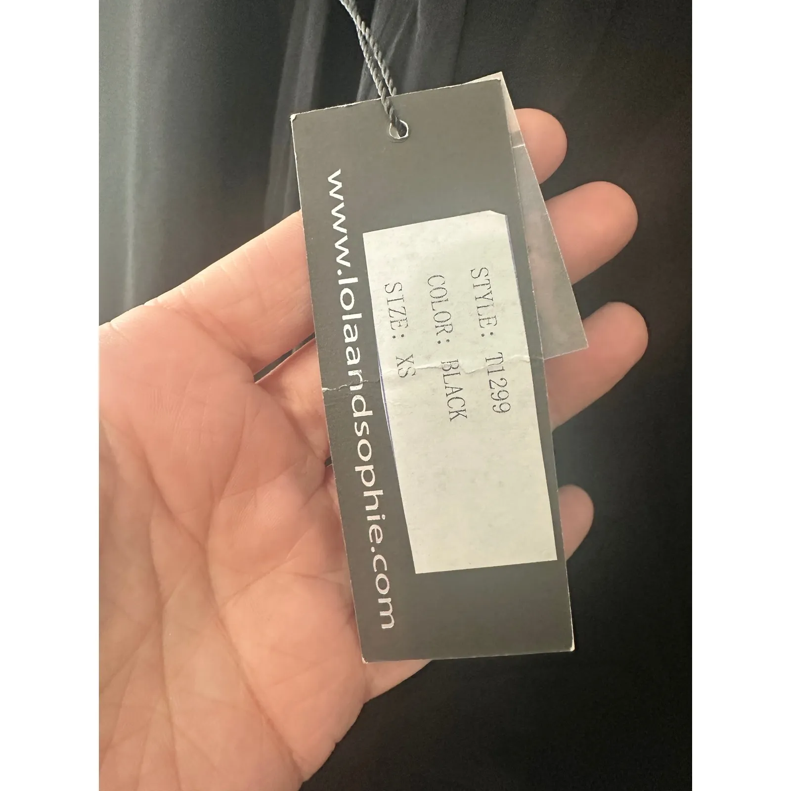 Lola &‎ Sophie New York Black Blouse Womens XS Long Sleeve V Neck Casual Top - Image 6