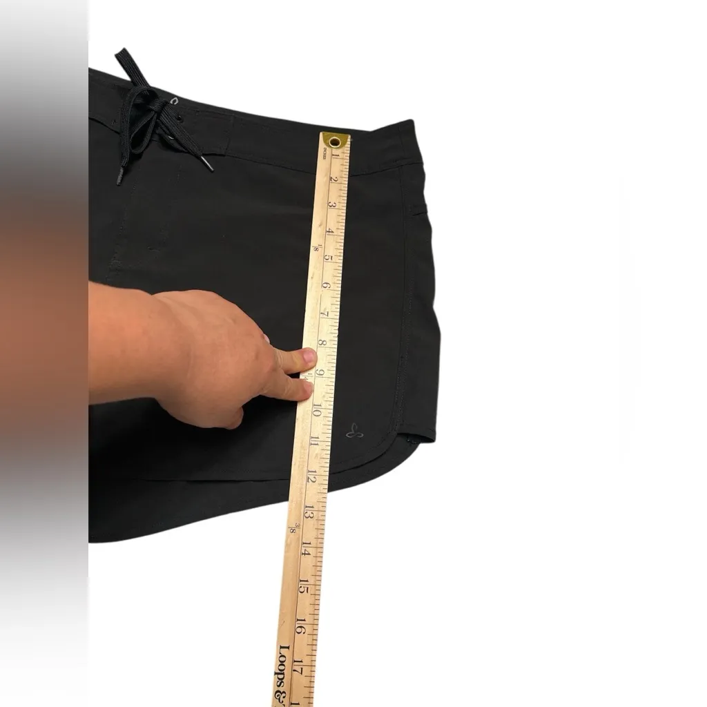 Prana Chaffie Women's Black Athletic Shorts,Size L - Image 9
