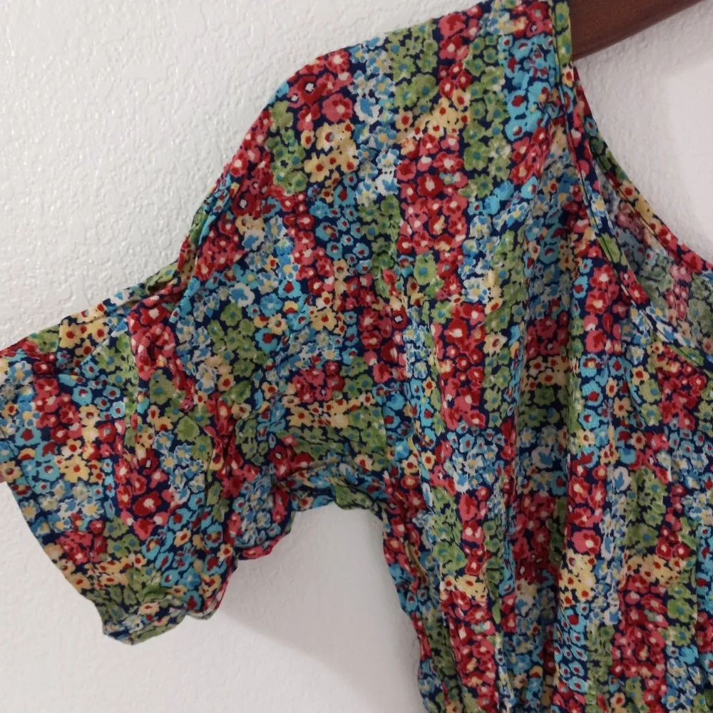 Olsenboye S Boho Chintz Floral Crop Top - Image 4