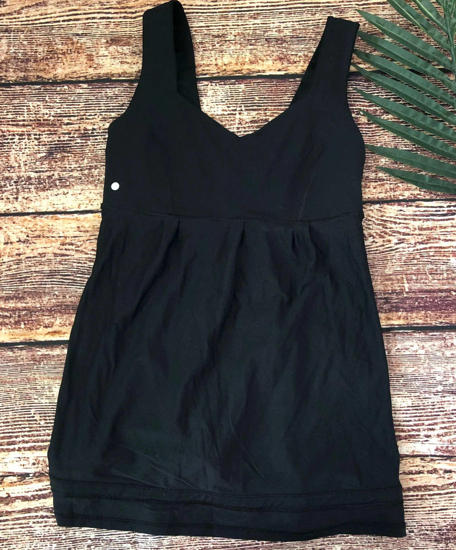 Lulu Black Tank Top Size 4 - Image 3