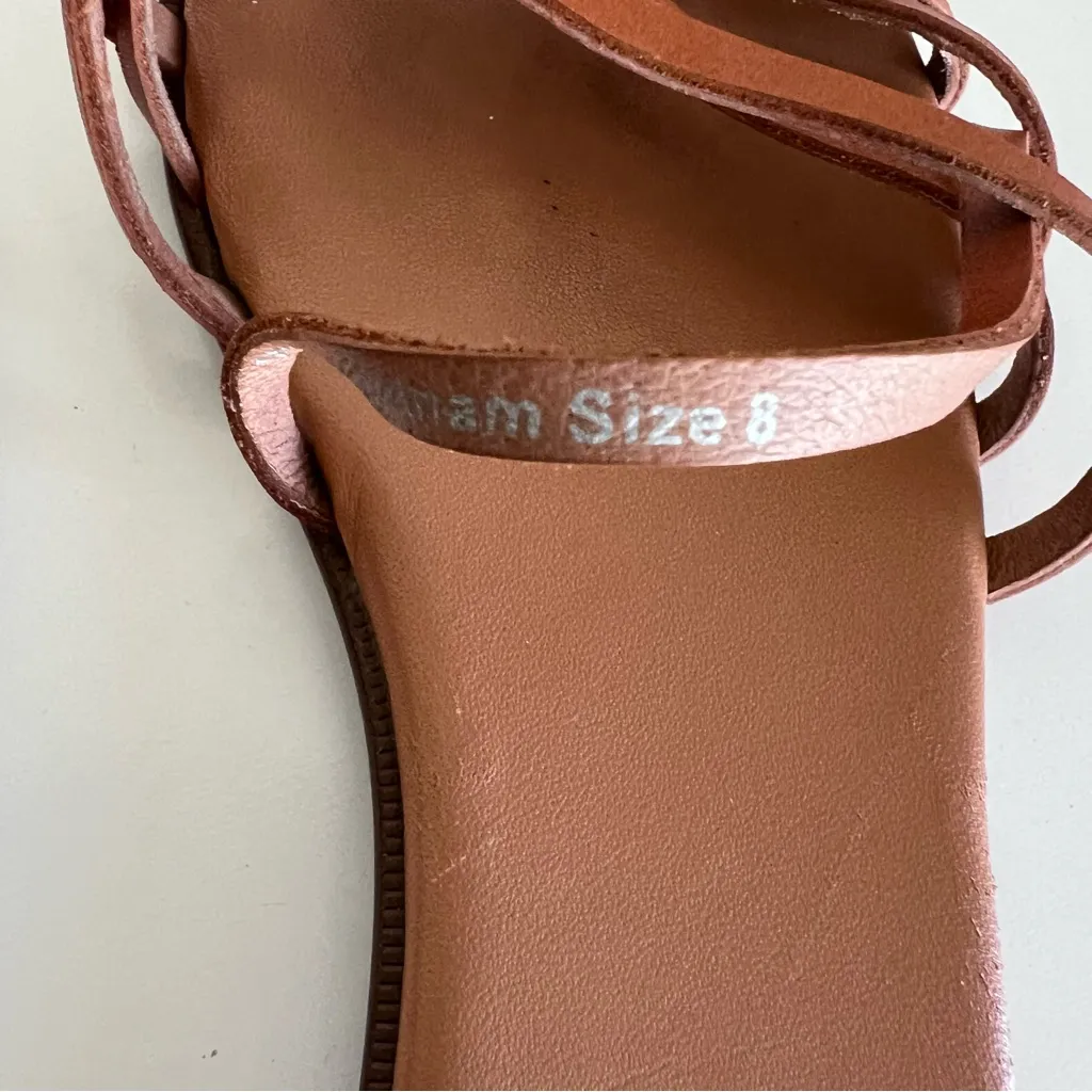 Madewell Women’s The Tracie Crisscross Slide Sandal Burnished Caramel - Image 6