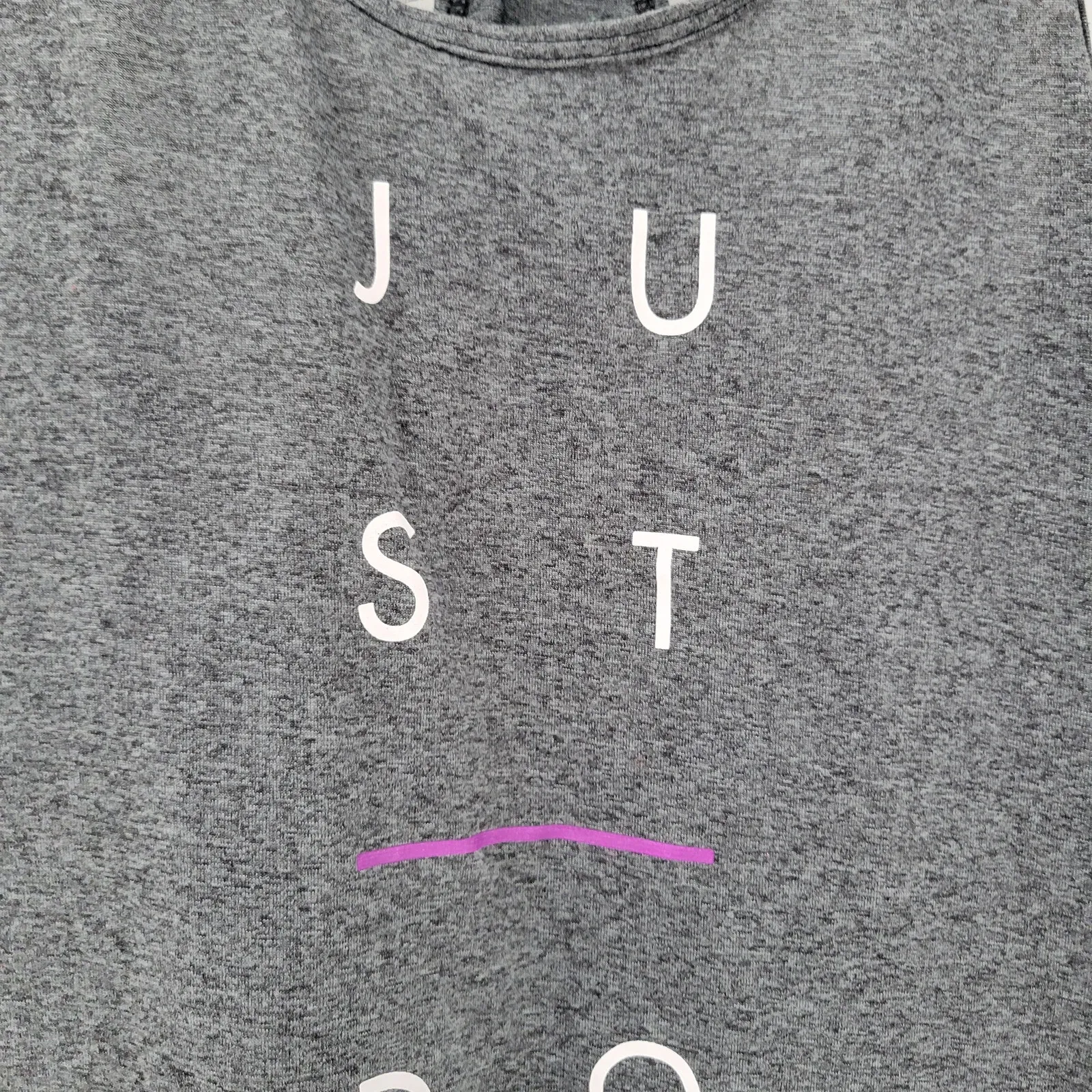 Nike Dri-Fit Womens Tank Top XS Gray Just Do It Graphic Racer Back‎ Activewear - Image 7