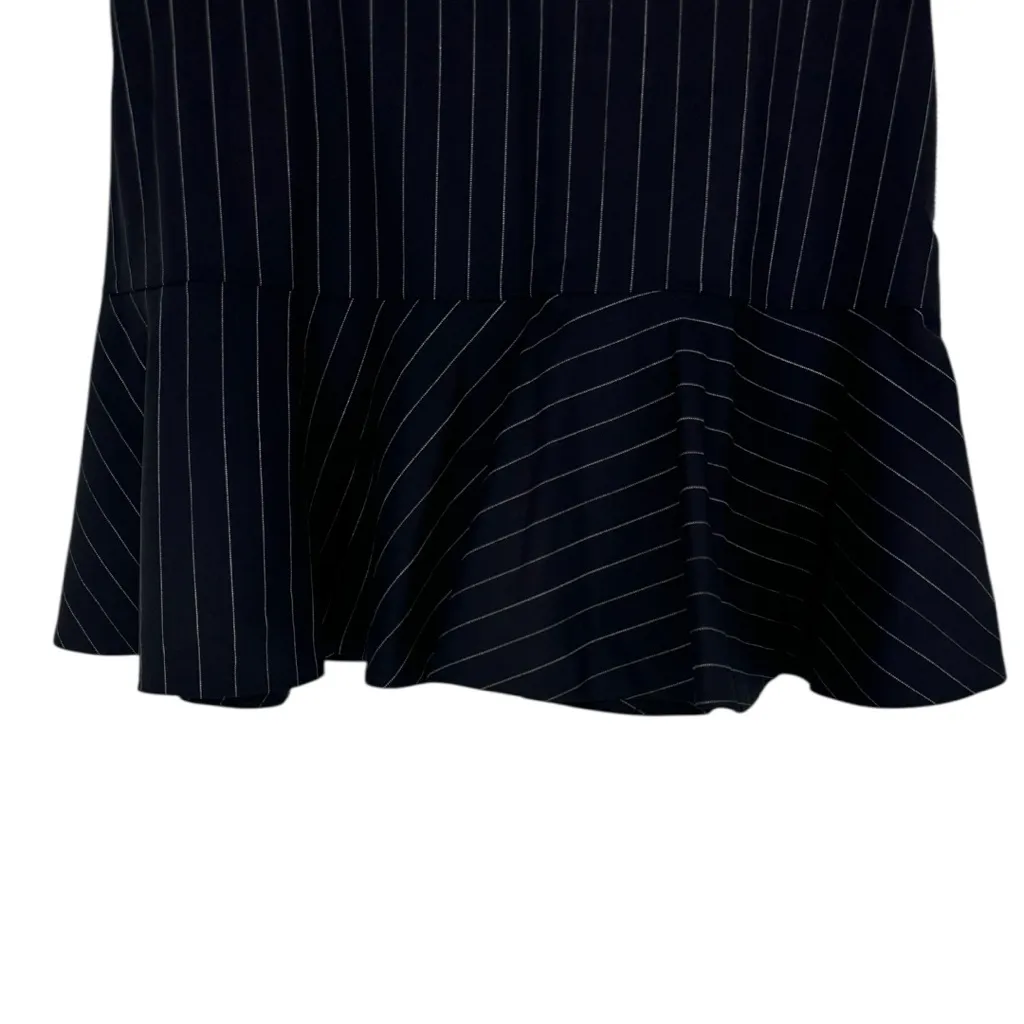 Zadig & Voltaire Joe Stripes Mini Miniskirt in Marine Navy Pinstripe size 36 NWT - Image 4
