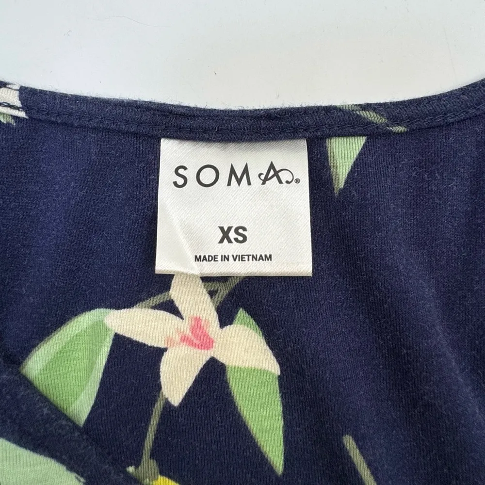 Soma Cool Nights Short Sleeve Sleepshirt Lemons XS X - Image 9