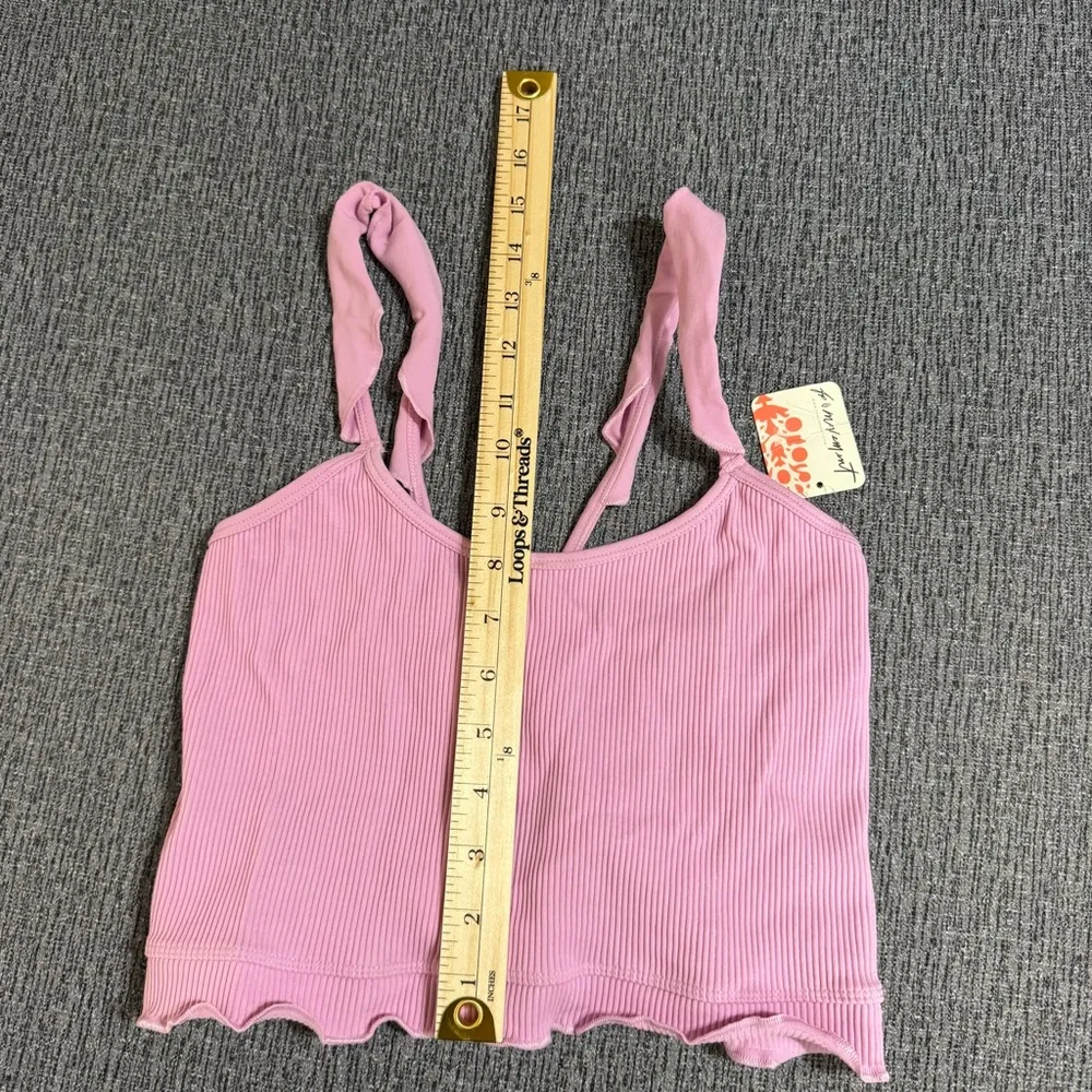 Free People Movement Free Throw Ruffle Longline Bralette Size M - Image 10