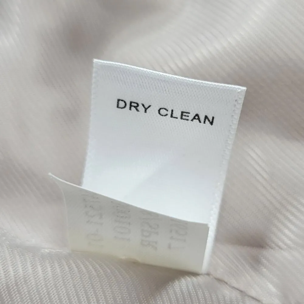 Banana Republic Womens Jacket Size 2 Beige Tan Puff Sleeve Belted Button Front - Image 6