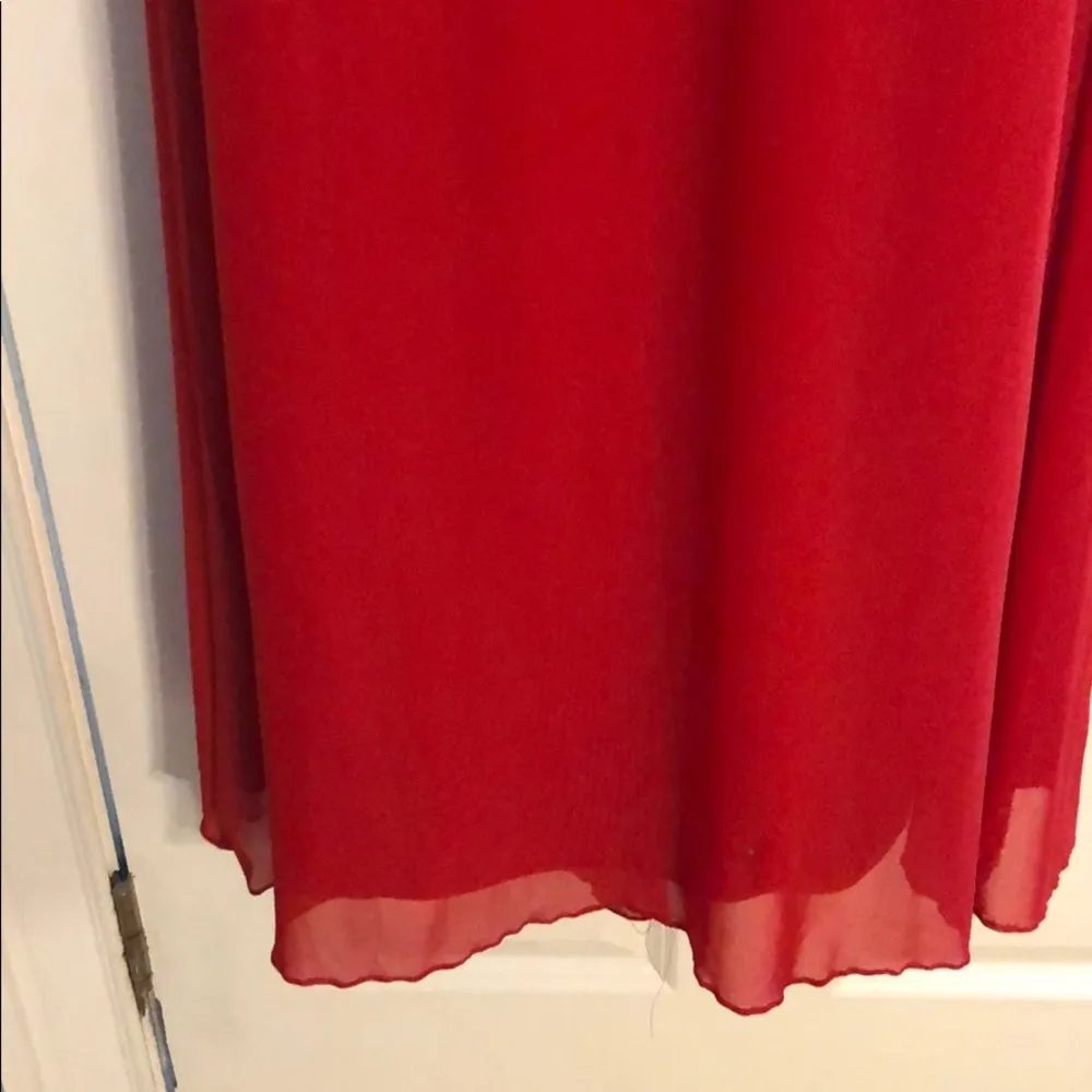 Long red dress size 0 - Image 3