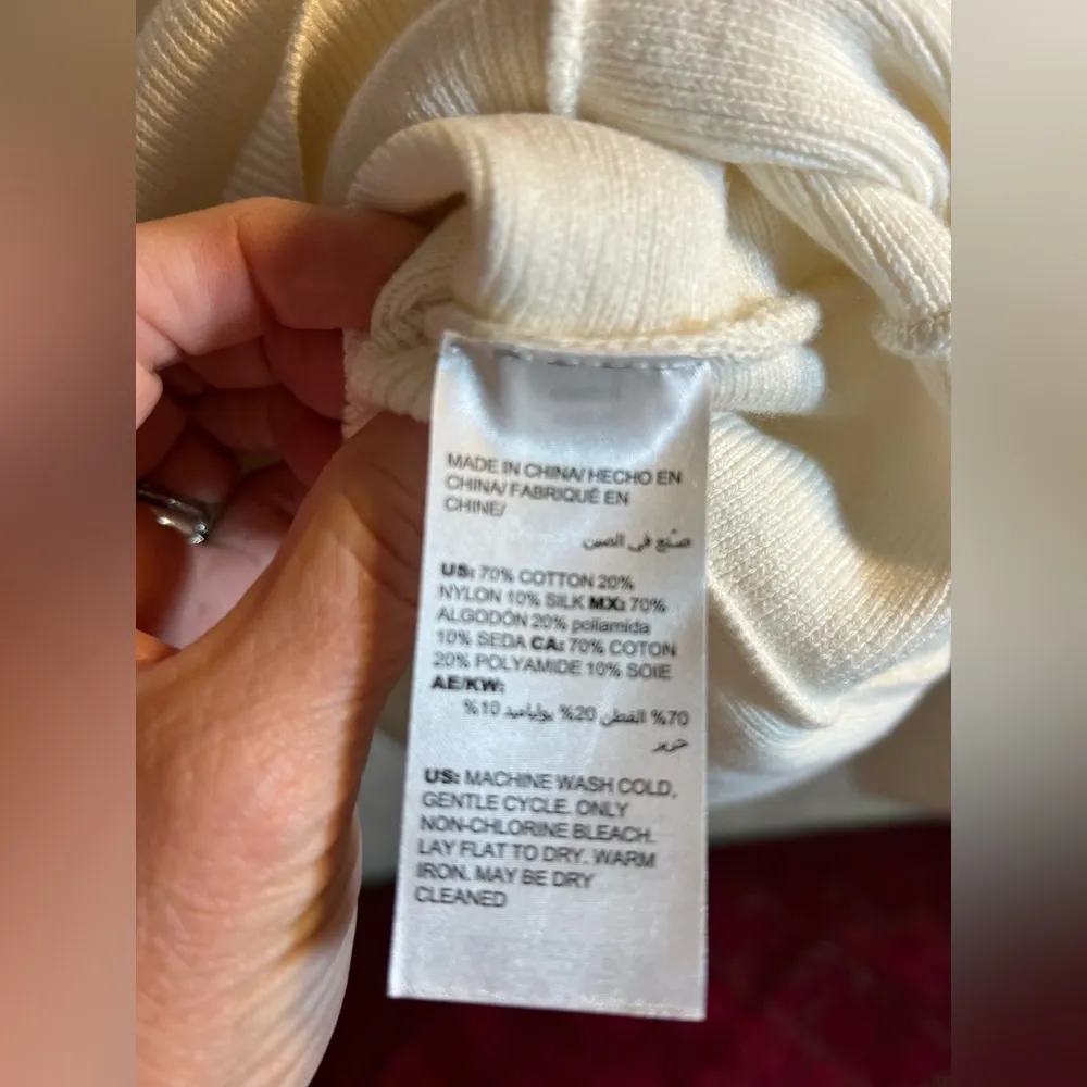 Chicos sweater ivory/ cream size 1-Chicos: small/ med- oversize, lovely sleeves - Image 7