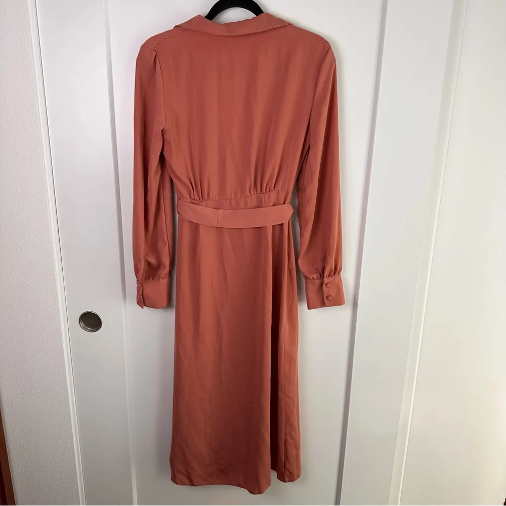 ASOS Design Long Sleeve Wrap Midi Dress - Image 8