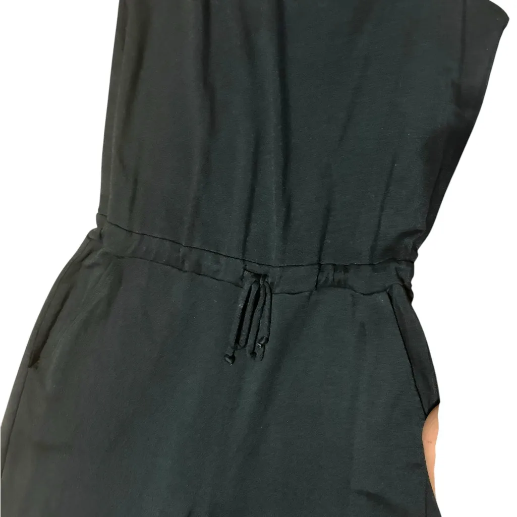 Beyond Yoga Black Jumpsuit Drawstring Size Small V neck - Image 6