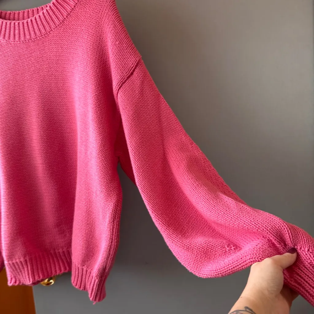 Princess Polly Harmony Pink Oversized Pullover Sweater L/XL - Image 5