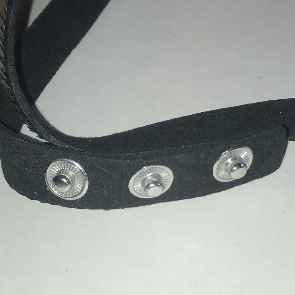 Satin Gold Tone Sequin Boho Wrap Bracelet - Image 6