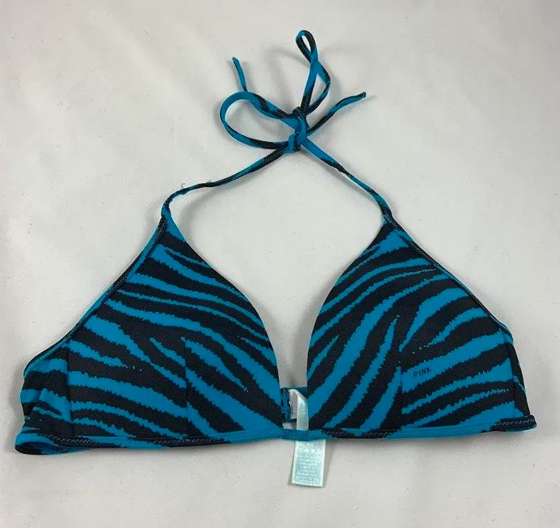 MD Victoria secret Turq zebra triangle bikini top - Image 2