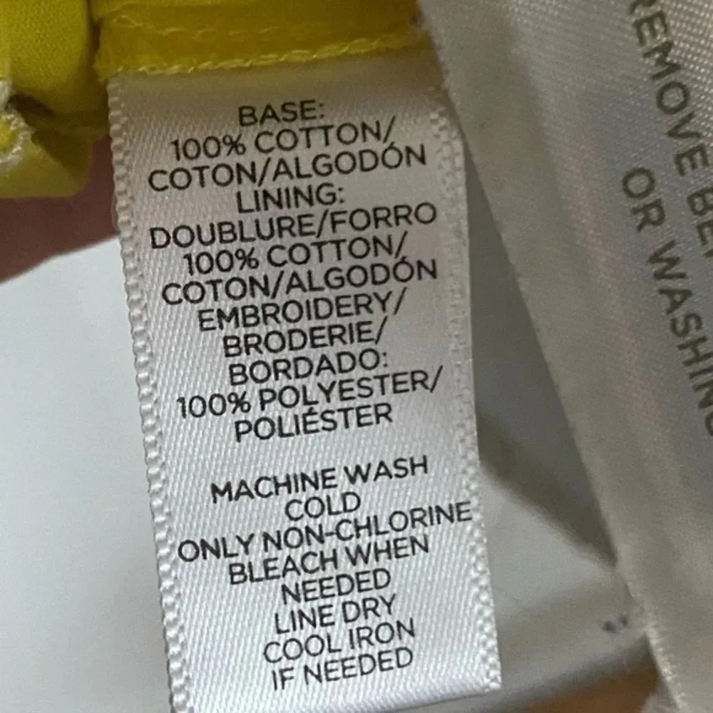 Loft • Yellow White Eyelet Tank Top - Image 3