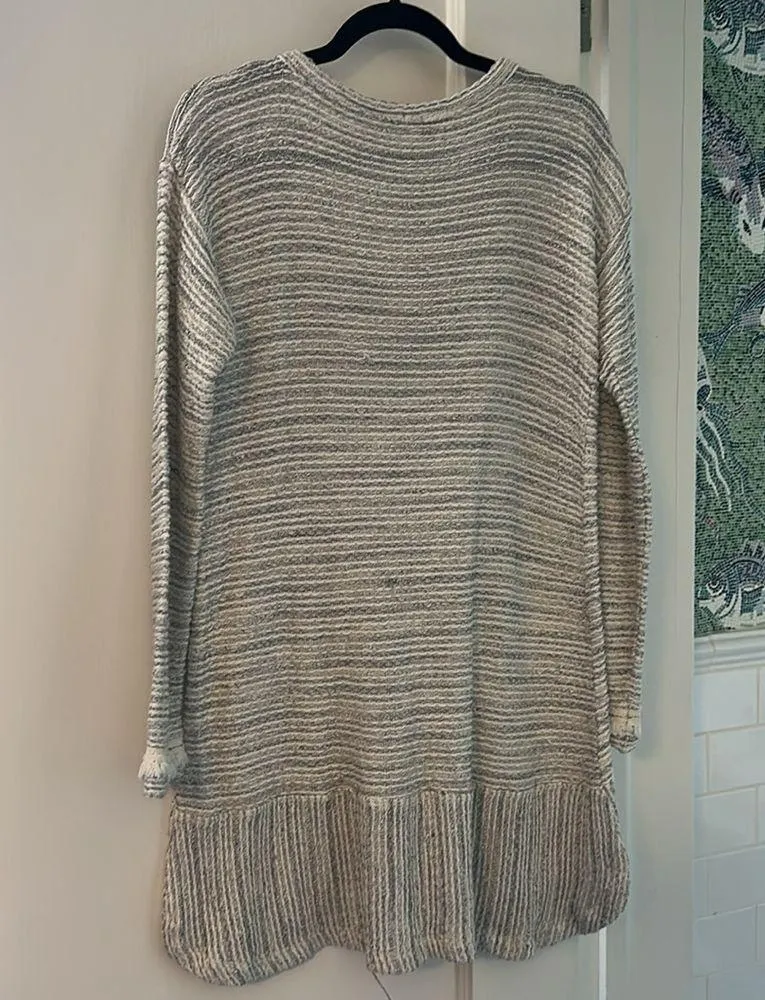Calypso St Barth scoop neck medium Striped Knit Sweater Tassel Tie tunic dress - Image 5