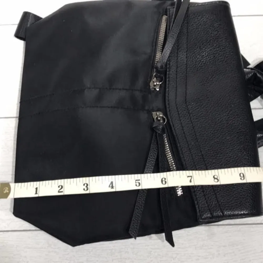 Botkier Black Faux Leather Fold Over Backpack NWT - Image 4