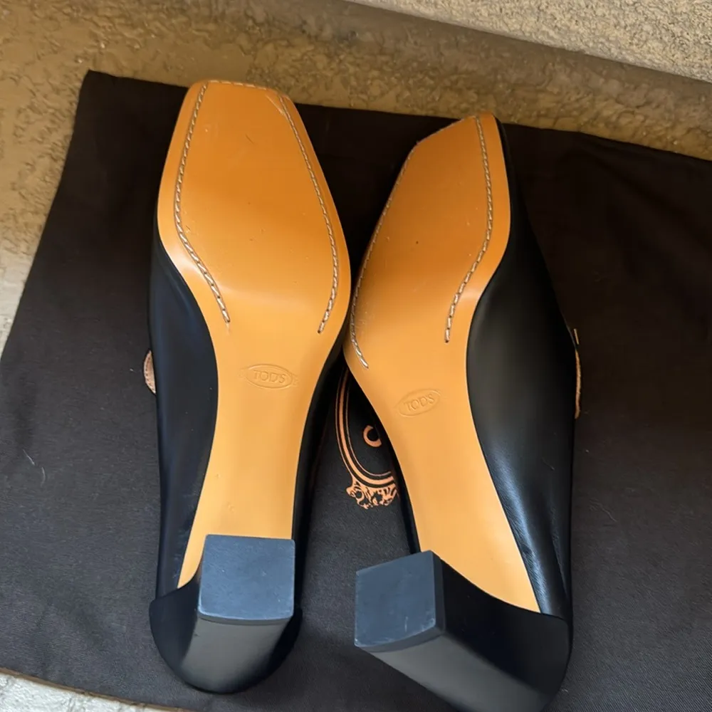 Tod’s Square Toe Loafer Mule - Image 7