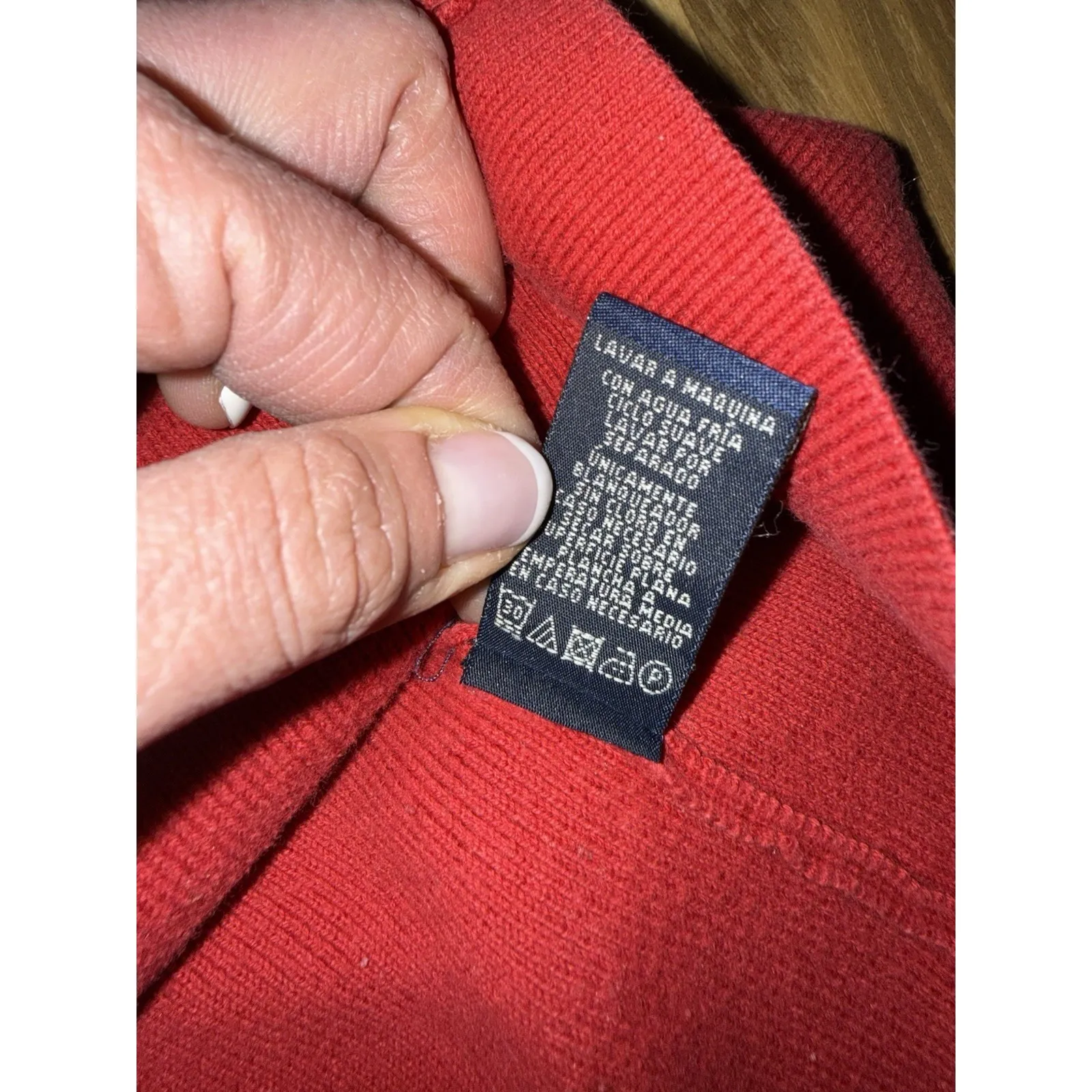 Polo Jeans Co Ralph Lauren Y2K Women's M Medium Quarter 1/4 Zip Red Sweater - Image 6