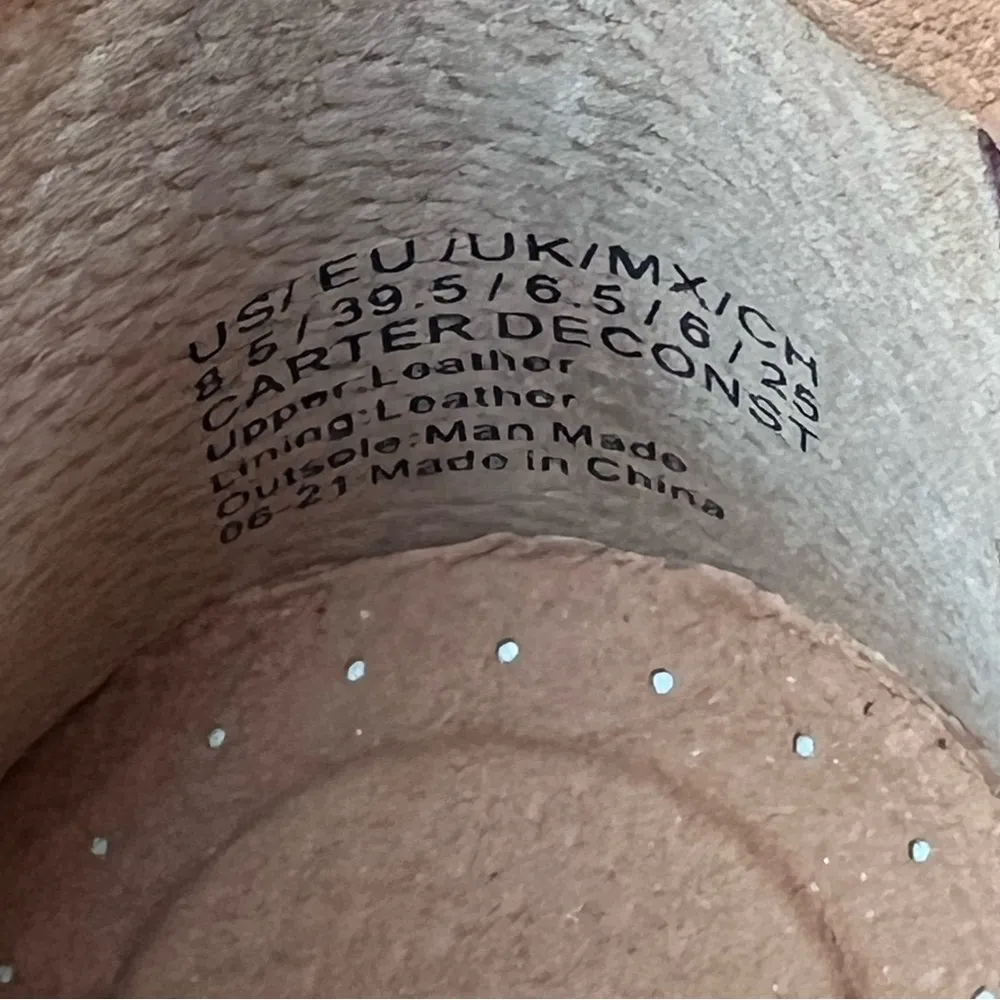 Gentle Souls Carter Suede High Top Zipper Sneakers US8.5 Plumberry Leather $159 - Image 6