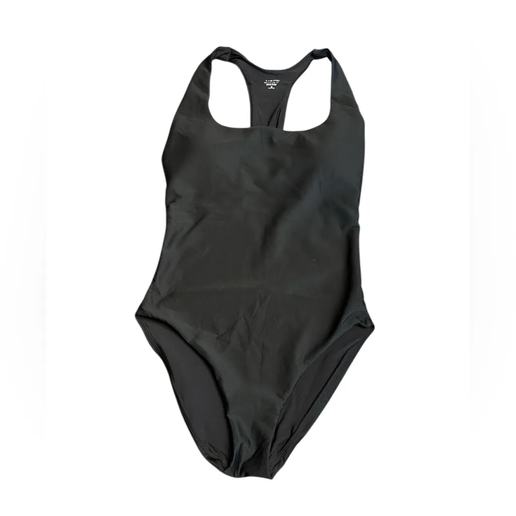 J Crew women’s Gail one-piece swimsuit in Classic Sculpt black Size 14 NWT - Image 3