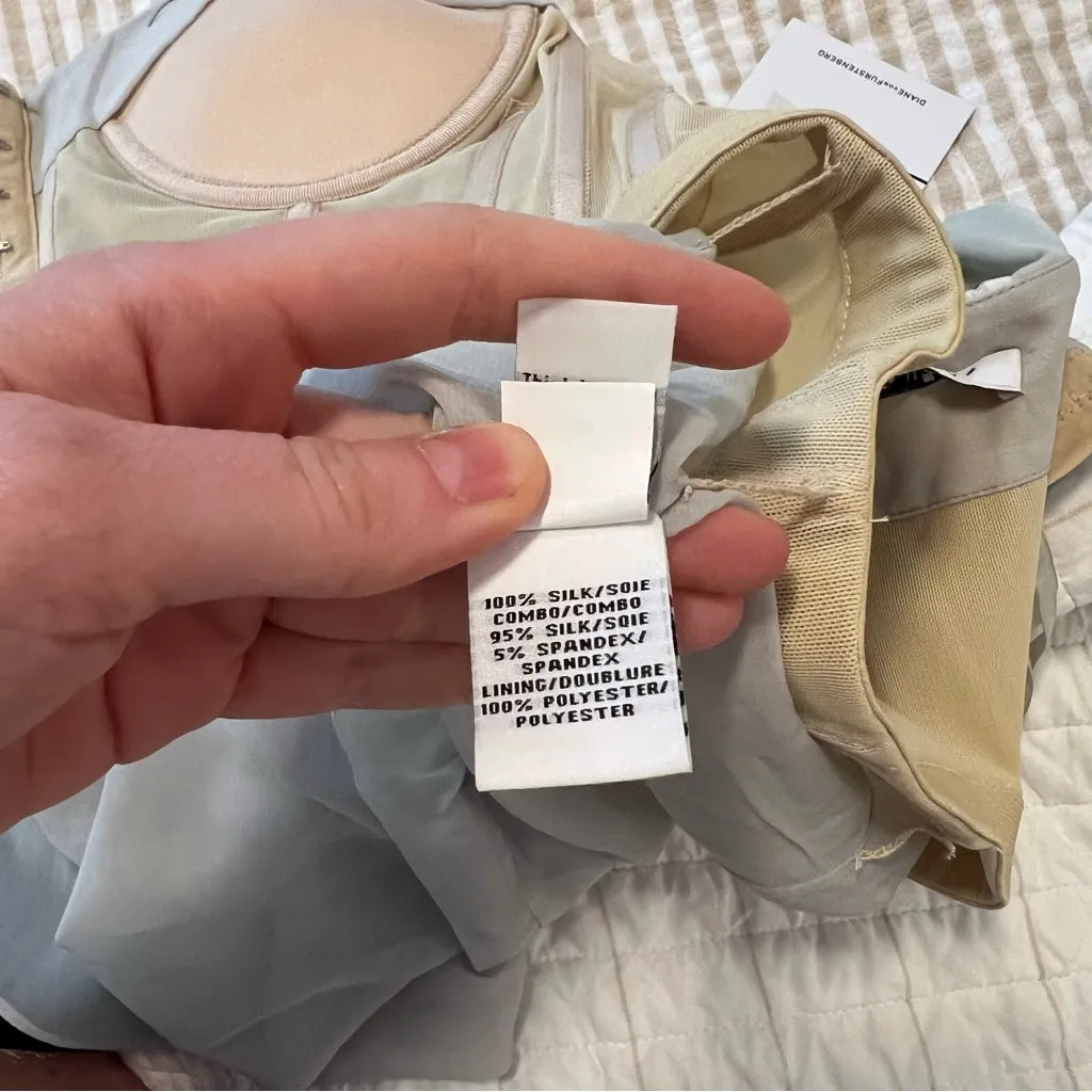 Diane Von Furstenberg Y2K Silk Strapless Dress - Image 7