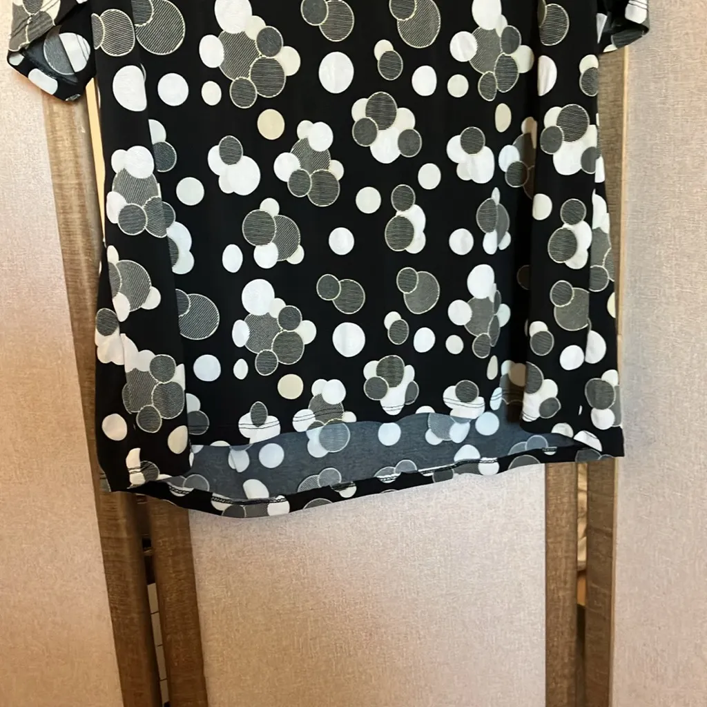 FINAL MARKDOWN BYdesign Polka Dot Blouse 1X Black - Image 7