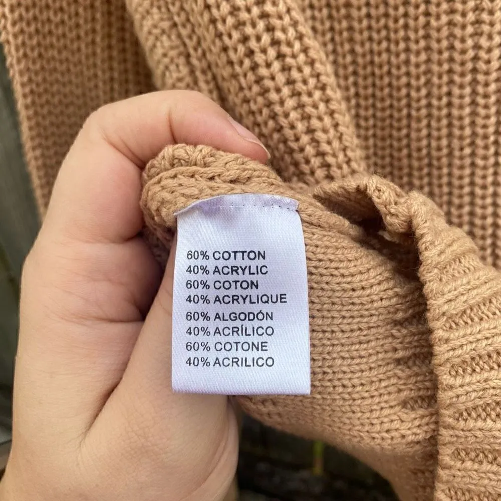 Miracle USA Tan Knitted Sweater NWT | M/L Tan Size M - Image 6