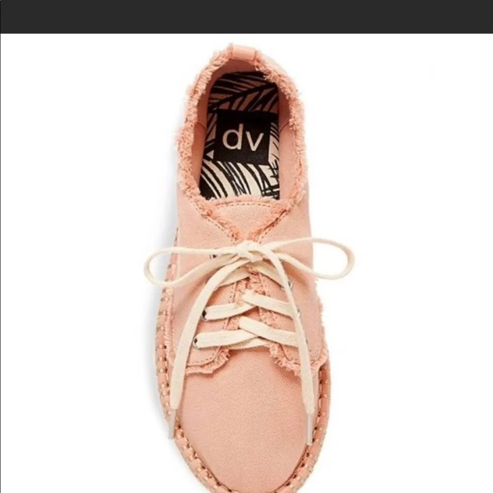 DV Dolce Vita Peachy Pink Lace Up Espadrilles 10 - Image 4