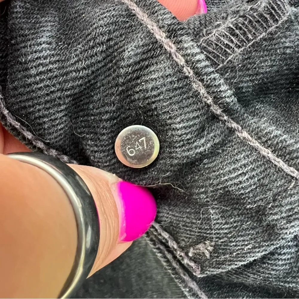 Vintage 90s Levi’s 550 relaxed fit tapered leg jeans black Womens 6 Reg S - Image 7