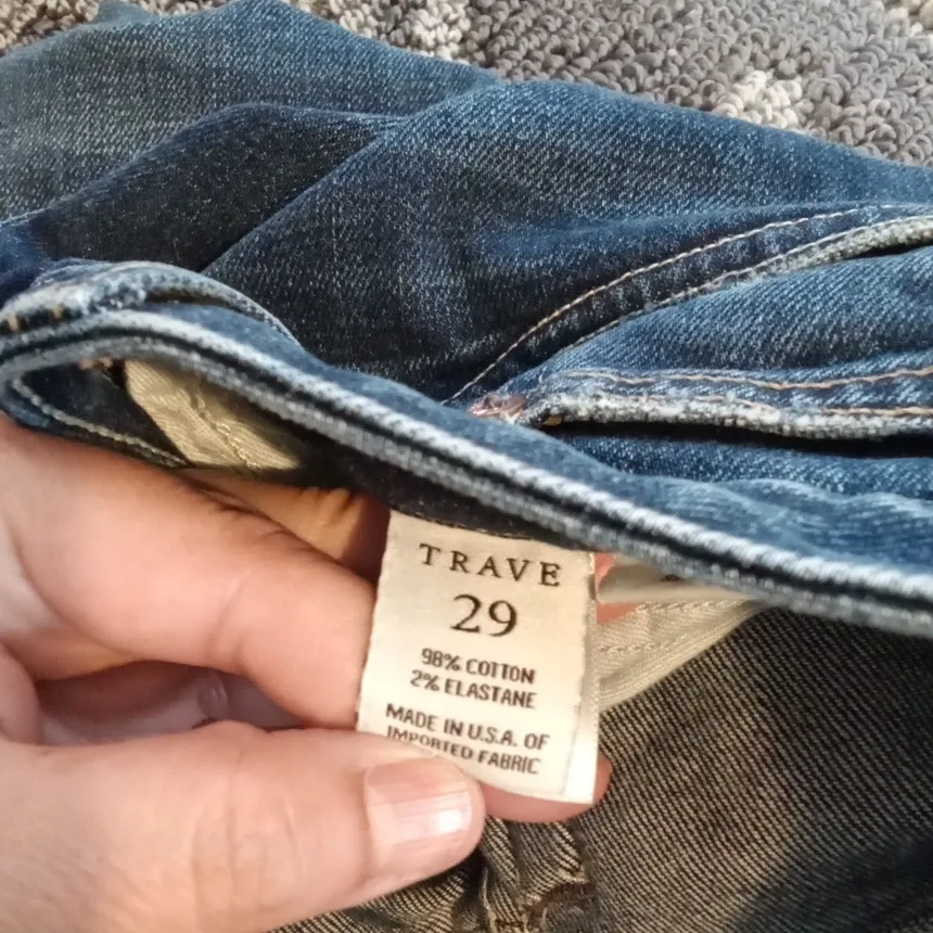 Trave Irina Slim Style Wash "Take It Easy" High Rise Ankle Womens 29 Blue - Image 6