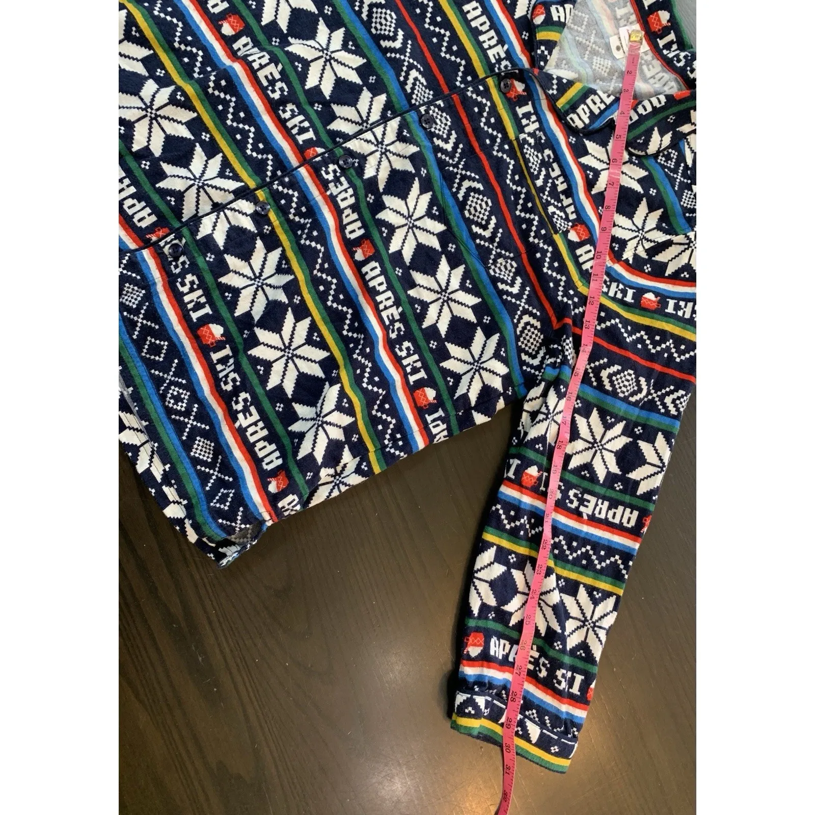 Hanna Andersson Apres Ski Flannel Pajama Top Only Adult XL Button‎ Front Cozy - Image 11