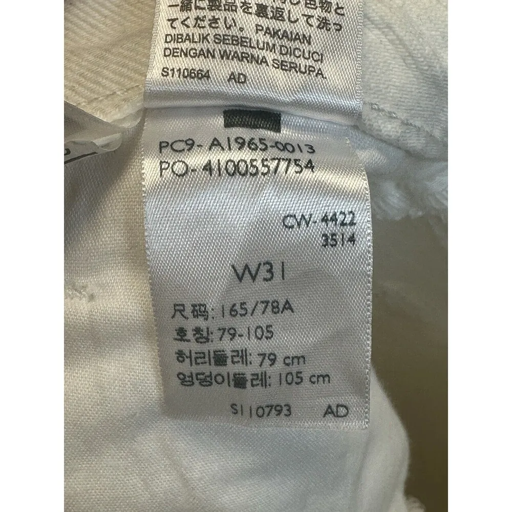 Levi’s SilverTab High Waisted Mom Shorts Womens Size 31 Denim Off White - Image 7