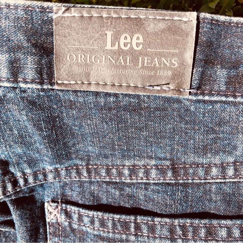 Vintage Lee High Waisted Dark Wash Mom Jeans Blue 10 P - Image 6