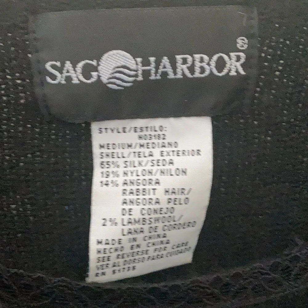 FINAL MARKDOWN SAG harbor silk blend sweater medium - Image 3